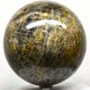 Large 95mm 2.6LBs Black & Golden Moonstone Sphere Polished Natural Sparkling Feldspar Gemston Crystal Mineral Ball - Madagascar + Stand view 1
