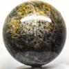Large 95mm 2.6LBs Black & Golden Moonstone Sphere Polished Natural Sparkling Feldspar Gemston Crystal Mineral Ball - Madagascar + Stand view 4