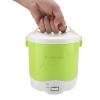 24V Car Rice Cooker, 1.6L Portable Multifunctional Electric Rice Cooker and Steamer for Cars Use, Travel Steamer for RV, Truck, Camp Trip(Green) view 1