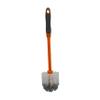 IMUSA USA (6 Pack) Round Orange Toilet Brush with Dual Tone Bristles (White & Grey) view 3