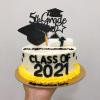 5th Grade Grad Cake Topper, Black Glitter 5th Grade Graduation Decorations 2025, Boy Girl Kids Fifth Grade Graduation Party Decorations 2025 (Black) view 2
