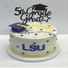 5th Grade Grad Cake Topper, Black Glitter 5th Grade Graduation Decorations 2025, Boy Girl Kids Fifth Grade Graduation Party Decorations 2025 (Black) view 3