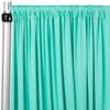 1 Pc, Spandex 4-Way Stretch Drape Curtain 14Ft H x 60" W - Turquoise for Wedding Ceremony, Head Table Backdrop, Dessert Buffet, or Gift Opening Stage view 1