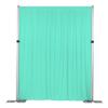 1 Pc, Spandex 4-Way Stretch Drape Curtain 14Ft H x 60" W - Turquoise for Wedding Ceremony, Head Table Backdrop, Dessert Buffet, or Gift Opening Stage view 3