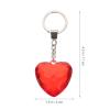 4Pcs key chain valentines keychain Heart Shape Holder crystal heart chain for couples chain Hanging pendant decoration bag lovers bags Acrylic view 2