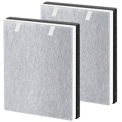 2 Pack Vital 100 Replacement Filter Compatible with LEV.OIT Vital 100, H13 True HEPA High-Efficiency and Activated Carbon Vital 100 Filter,Part # Vital 100-RF