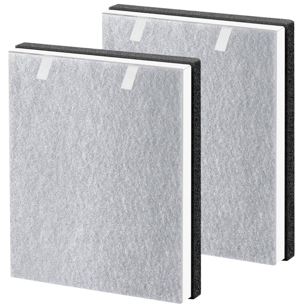 2 Pack Vital 100 Replacement Filter Compatible with LEV.OIT Vital 100, H13 True HEPA High-Efficiency and Activated Carbon Vital 100 Filter,Part # Vital 100-RF