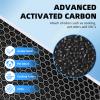 2 Pack Vital 100 Replacement Filter Compatible with LEV.OIT Vital 100, H13 True HEPA High-Efficiency and Activated Carbon Vital 100 Filter,Part # Vital 100-RF view 4