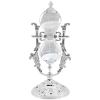 Hourglass Sand Timer Decorative,11.8inch Tall,360 Rotating Metal White Sand Watch 30 Min,Antique Hour Glass Decor for Office Desk- Crafts,Ornaments(Silver) view 1