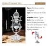 Hourglass Sand Timer Decorative,11.8inch Tall,360 Rotating Metal White Sand Watch 30 Min,Antique Hour Glass Decor for Office Desk- Crafts,Ornaments(Silver) view 2