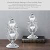 Hourglass Sand Timer Decorative,11.8inch Tall,360 Rotating Metal White Sand Watch 30 Min,Antique Hour Glass Decor for Office Desk- Crafts,Ornaments(Silver) view 3