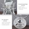 Hourglass Sand Timer Decorative,11.8inch Tall,360 Rotating Metal White Sand Watch 30 Min,Antique Hour Glass Decor for Office Desk- Crafts,Ornaments(Silver) view 4