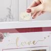 Kate Aspen Burgundy Blush Floral Wedding Guest Book Alternative, 50PCS Advice Card & 50PCS Tent Place Card- Decor Favors for Wedding, Bridal Shower, Birthday & Tea Party view 3