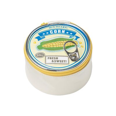 Marushin 0585005400 Pouch, Corn Can, Approx. H 2.4 x 3.9 inches (6 x 10 cm), Yap, Funny, Gift