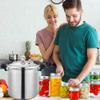 25 Quart Pressure Canner Cooker & pressure canners for canning & water bath canner | Pressure Gauge & Pressure Regulator | Induction Compatible & Pressure release 13 PSI (+/- 5%) view 2