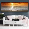 Landscape Posters and Prints Sunsets Natural Sea Beach Canvas Painting Scandinavian Wall Art Picture Living Room Decor 30x90cm(12x35in) Frameless view 3