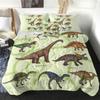 Sleepwish Dinosaur Twin Comforter Set for Kids Boys, Green, Teen Dinosaur Bedding Set, 4 Piece Watercolor Dinosaur Pattern Bedset (Twin) view 1