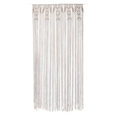 DUO ER 90x180cm/35x70inch Bohemian Macrame Curtain Handmade Woven Wall Tapestry Room Divider Door Curtains for Living Room Bedroom