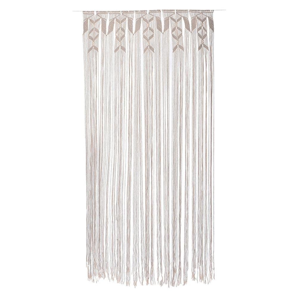 DUO ER 90x180cm/35x70inch Bohemian Macrame Curtain Handmade Woven Wall Tapestry Room Divider Door Curtains for Living Room Bedroom
