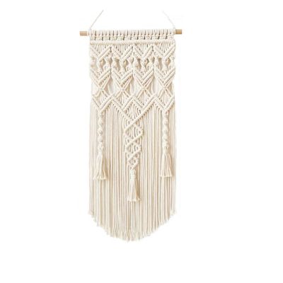 DUO ER Nordic Bohemian Hand-Woven Cotton Rope Tassel Tapestry Wall Decoration Macrame Wall Hanging Home Decor (Color : Three Ears Tapestry)