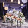 3PCS Pedestal Stand for Parties,Wedding Flower Stand Vase Column Pack of 3,Geometric Centerpieces Vase for Tables Flower Hold Rack for Wedding Party view 2