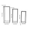 3PCS Pedestal Stand for Parties,Wedding Flower Stand Vase Column Pack of 3,Geometric Centerpieces Vase for Tables Flower Hold Rack for Wedding Party view 3