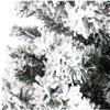 XXZY Simulation Tree Christmas Tree Simulation Cedar Flocking Tree Snowflake Flocking Snow Scene Ice Sculpture Fake Plant Decoration (Size : 59.1in) view 4