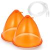 80/90/150ML Vacuum Suction Cups, Vacuum Cupping Machine Accessories for Butt Lifting Body Cupping Massage Tool 1 Pair (Size : 90ML) view 1