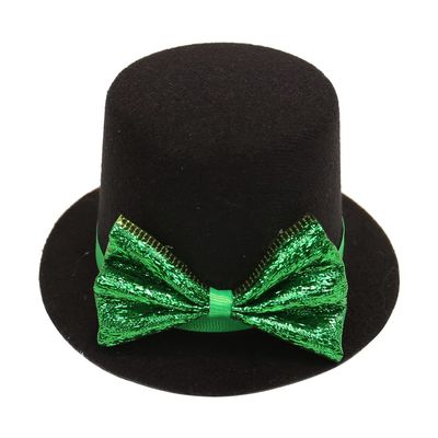LUOZZY St Patricks Day Hats Men Women St. Patrick's Day Bow Tie Green Top Hat Green St. Patricks Day Party Favor Accessories Green Christmas Tree Topper Hat
