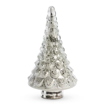 Park Hill Collections XCB10666 ICY Glass Fir Tree Tabletop, 14.5-inch Height, Large