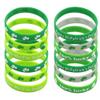 INOOMP 20pcs Clover Bracelet Festival Toy Wrist Straps Printing Wristbands Dress up Accessary St. Patricks Day Party Supplies (Random Pattern) view 1