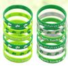 INOOMP 20pcs Clover Bracelet Festival Toy Wrist Straps Printing Wristbands Dress up Accessary St. Patricks Day Party Supplies (Random Pattern) view 2
