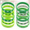 INOOMP 20pcs Clover Bracelet Festival Toy Wrist Straps Printing Wristbands Dress up Accessary St. Patricks Day Party Supplies (Random Pattern) view 3