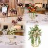 3 Pack Gold Metal Flower Stands Floor Vase Column Stand Wedding Centerpieces Vase for Tables Decorations,Geometric Flower Display Rack for Wedding Valentine's Day Party Event Supply (50cm +60cm+70cm) view 2