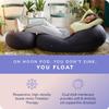 Moon Pod Lunar Lift Footrest for Bean Bag Chair - 20" x 8" Zero-Gravity Micro-Bead Stuffed for Stress, Relaxation & Comfort for Circulation (Charcoal) view 2