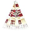 Paper Strips with Golf Foil Laminate for Making Paper Beads 1/2 or 1 Inch Precut Heavy Beading Strips view 1