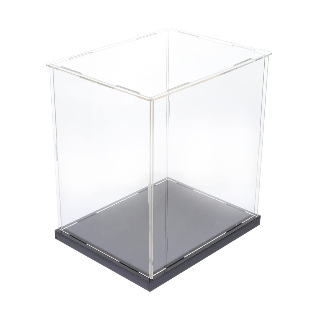 Cabilock Smooth Acrylic Material DIY Easy Assembly Display Cases for Collectibles Miniature Showcase Box Model Display Case