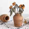 1Pcs Rattan Woven Vase, Country Rustic Style Seagrass Flower Pot, Farmhouse Decorative Dried Flower Pot Basket Can for Home House Hotel Decor view 2