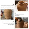 1Pcs Rattan Woven Vase, Country Rustic Style Seagrass Flower Pot, Farmhouse Decorative Dried Flower Pot Basket Can for Home House Hotel Decor view 4