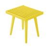 Plank+Beam Entryway Bench, Wooden End of Bed Bench for Bedroom, Mid-Century Modern Square Bench for Hallway, Living Room, Indoor, Porch, 19, Yellow view 4