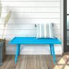Plank+Beam Entryway Bench, Wooden End of Bed Bench for Bedroom, Mid-Century Modern Square Bench for Hallway, Living Room, Indoor, Porch, 41.25", Teal view 1