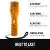 GORILLA GRIP Powerful LED Handheld Tactical Flashlight, 2 Pack, Gold view 2