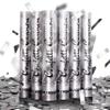 Confetti Cannon Party Poppers Shooters,(6 pack) YESHOW Confetti Blaster Silver Metallic for Birthday Graduation Wedding Christmas New Years Eve view 1