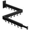 BOQORAD Clothes Drying Rack,Drying Rack Clothing,Luandry Drying Rack,Clothes Hanger Rack,Wall Mounted Luandry Rack,Folding Retractable,Frosted Stone Black Classic,ms-01 view 1