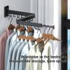 BOQORAD Clothes Drying Rack,Drying Rack Clothing,Luandry Drying Rack,Clothes Hanger Rack,Wall Mounted Luandry Rack,Folding Retractable,Frosted Stone Black Classic,ms-01 view 4