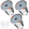 Reusable k Cup Coffee Filters,Universal stainless steel Refillable k Cups Filter Use for Keurig 2.0 and 1.0 Coffee Makers-brewers (3pack) view 1