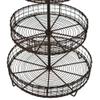Antique Style Metal Wire 3 Tier Rack Display Stand Basket Rustic Farmhouse Decor view 3