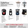 Reusable k Cup Coffee Filters,Universal stainless steel Refillable k Cups Filter Use for Keurig 2.0 and 1.0 Coffee Makers-brewers (6pack) view 3