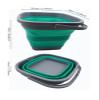 SAMMART 11L (2.9 Gallon) Collapsible Rectangular Handy Bucket (1, Dark Grey/Bluish-Green) view 2