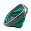 SAMMART 11L (2.9 Gallon) Collapsible Rectangular Handy Bucket (1, Dark Grey/Bluish-Green) view 3